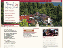 Tablet Screenshot of naturpark-hotel-ebnisee.de
